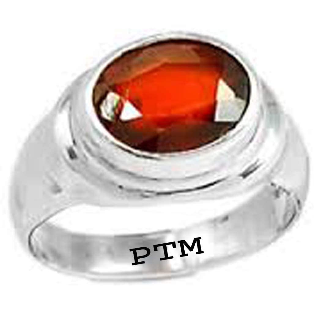 ptm 925 Sterling Silver Gomed (Hessonite) 3.25 Ratti or 3 cts Natural Gemstone Bis Hallmark Ring for Men & Women-picture-32