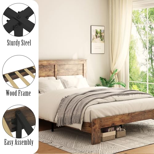 Samtra BED FRAME 361Q Queen Size Wooden Bed Frame thumb #4