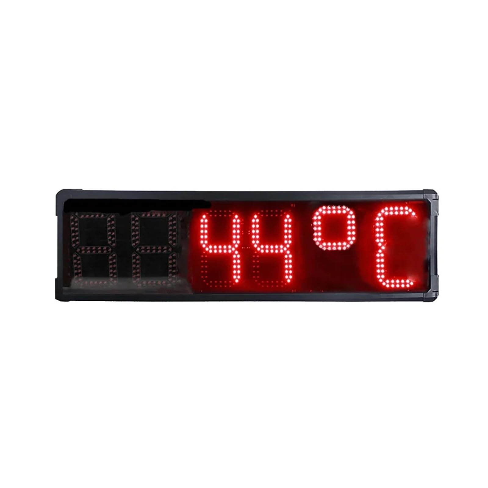 Temporizador impermeable de aleación aluminio con temperatura y clasificación IP65, perfecto for actividades al aire libre, 8 pulgadas
