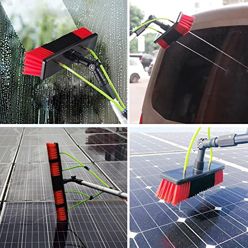 Herramienta limpiadora de ventanas con mango extensible para lavado exterior 8