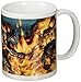 BATMAN-Tazza in Ceramica, Motivo: Fiamme, Colore: Multicolore