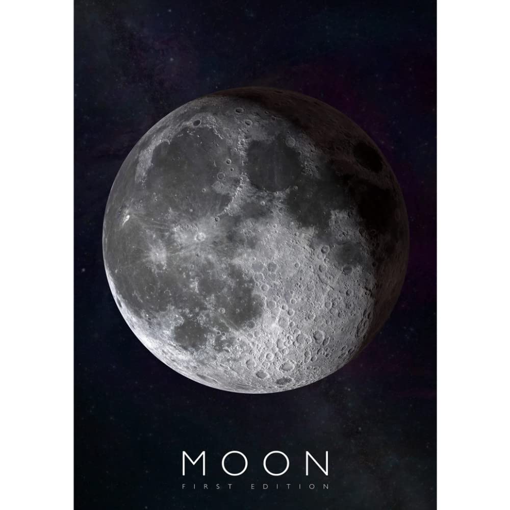 Curiscope Multiverse Poster Series MOON, Kids Interactive Educational Poster Classroom, Home, Office and Bedroom Children Wall Poster