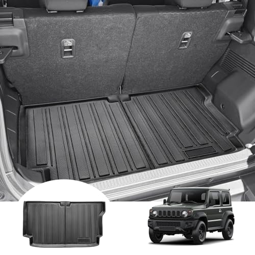 Tapis De Coffre Sur Mesure Suzuki Jimny 2021-2025 (2 Places) - Caoutchouc TPE 3D Antidérapant, Protection Totale Pour JB64/JB74