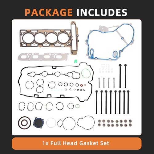 Image of MA-9761246760 MLS Head Gasket Set with Head Bolt for Chevy Equinox Malibu Impala Captiva Sport, for Buick Verano, for GMC Terrain 2.4L 2384cc 145cid L4 DOHC (16 Valve) HS26517PT