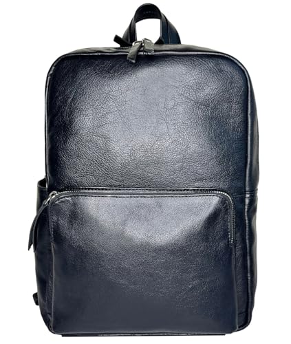 RUSTIC TOWN Leather Backpack for Men and Women – Vintage Full Grain Laptop Daypack for Travel, Office, & Work – Classic Shoulder iPad Bag & Casual Bookbag