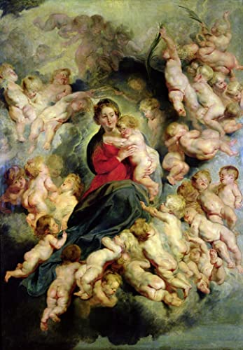 La Vierge et l'Enfant Rubens affiche toile pour créer un salon chaleureux et apaisant
