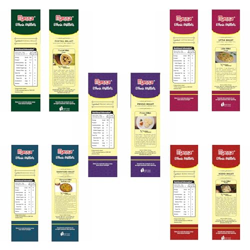 Manna Millets 2.5Kg Whole Grains, Combo Pack of 5, Foxtail, Kodo, Little, Barnyard, Proso, Certified Low GI, Unpolished Natural Grains 500g (Pack of 5) thumbnail 13