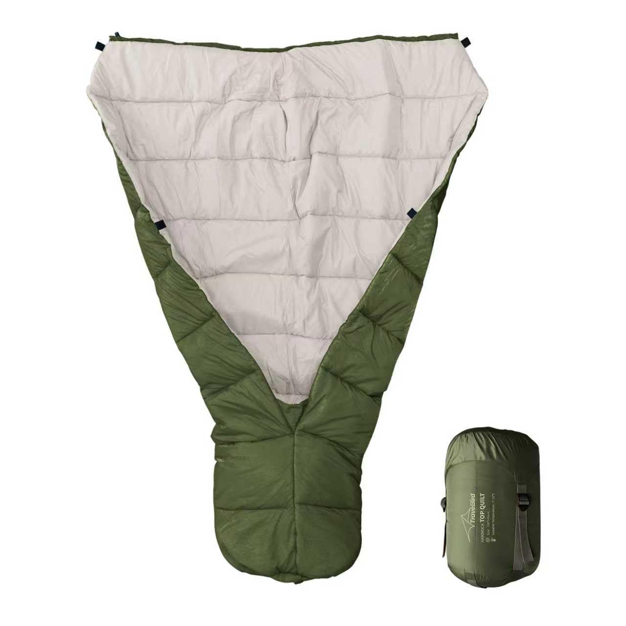 Top Steppdecke für Hängematten, Ultraleichte Schlafsack-Top-Steppdecke, warm isolierende Schlafdecke für Hängematten Camping im Freien