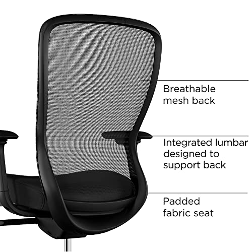 Image of Staples 2722088 Ayalon Mesh and Fabric Task Chair Black