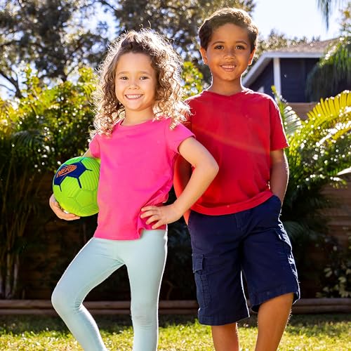 Image of NERF Kids Foam Mini Soccer Ball - Proshot Youth Soft Mini Foam Soccer Ball - 7 inch Inch NERF Indoor + Outdoor for Kids