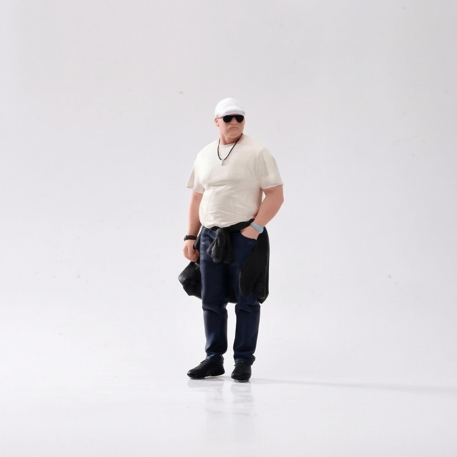 Qianly Miniaturfigur im Maßstab 1:18 handbemalt männliche Miniaturfigur detaillit Modellfigur für Samml, Hobbyisten, Diorama