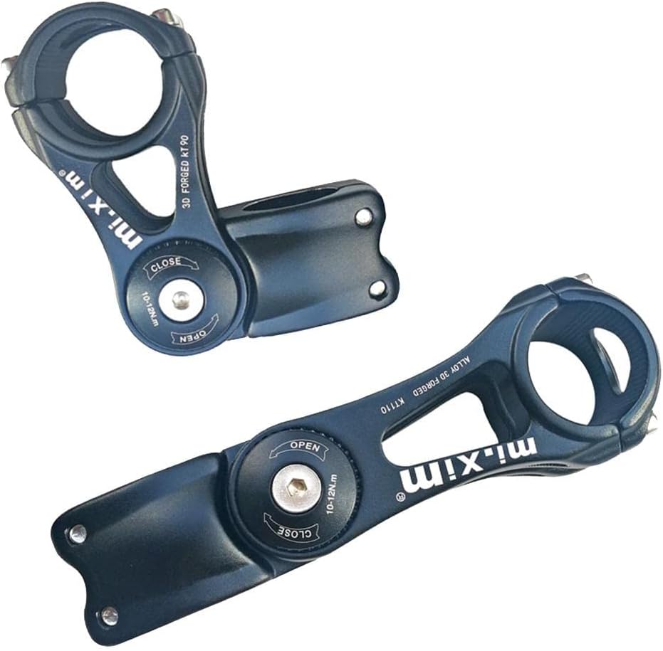 Adjustable Bike Stem Handlebar Riser - Easy Installation, Comfortable Cycling Posture - 90mm/110mm, 85 Degree - Universal Fit for, Road, BMX, Fixed Gear Bikes - 31.8x90mm