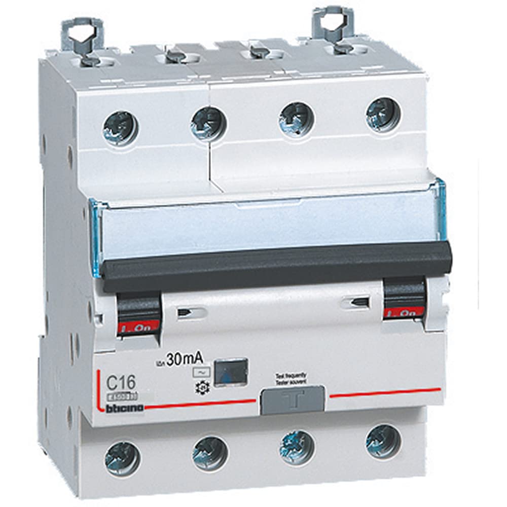 BTicino GA8843AC16 Interruttore Magnetotermico Differenziale BTDIN45 4P Tipo AC 16A