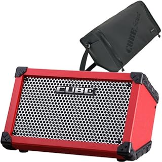 ROLAND ローランド 乾電池駆動パフォーマンスアンプ CUBE Street Red + 専用キャリングケースセット