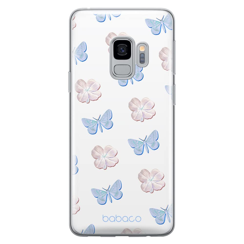 Babaco ERT GROUP mobile phone case for Samsung S9 original and officially Licensed pattern Flowers 043 optimally adapted to the shape of the mobile phone, case made of TPU