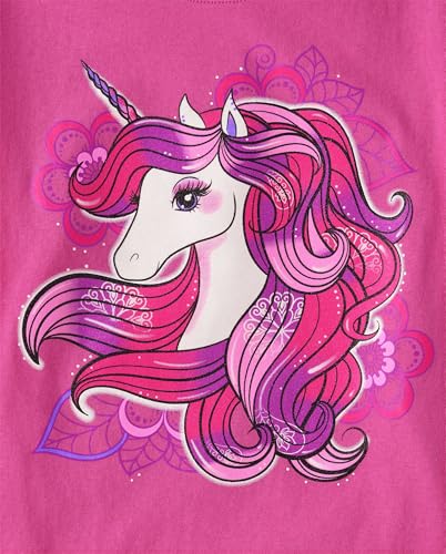 Image of The Children's Place Girls' Unicorns,Butterfly Short Sleeve Graphic T-Shirts,3 Pack
