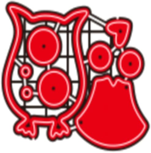 Miniatura 2 de A FEI El metal del búho corta la exquisita plantilla de grabado en relieve del acero al carbono molde del cuchillo de corte del molde del arte del