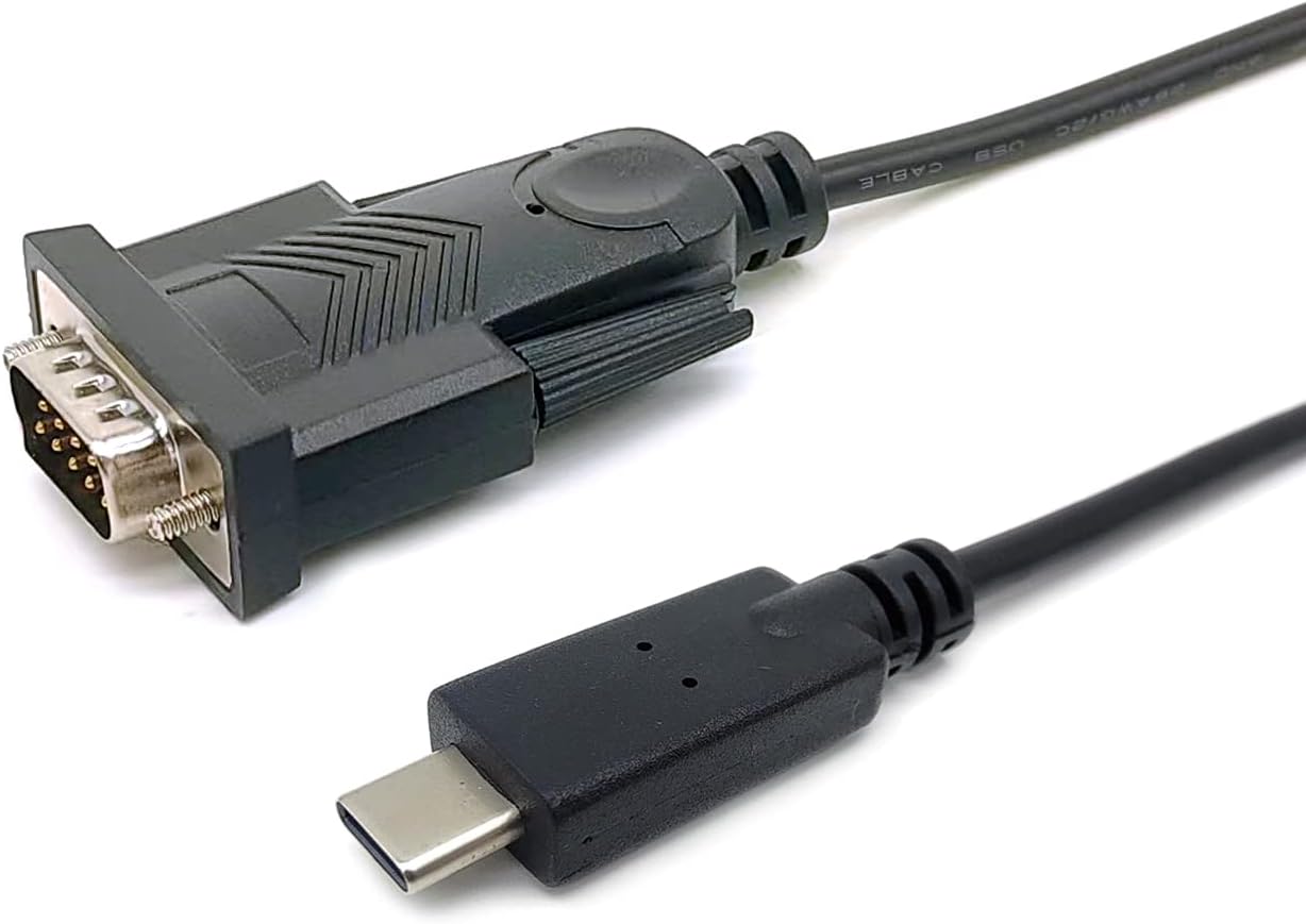 Equip Adapter USB-C to Serial RS232-DB9 M/M 1.50 m Black