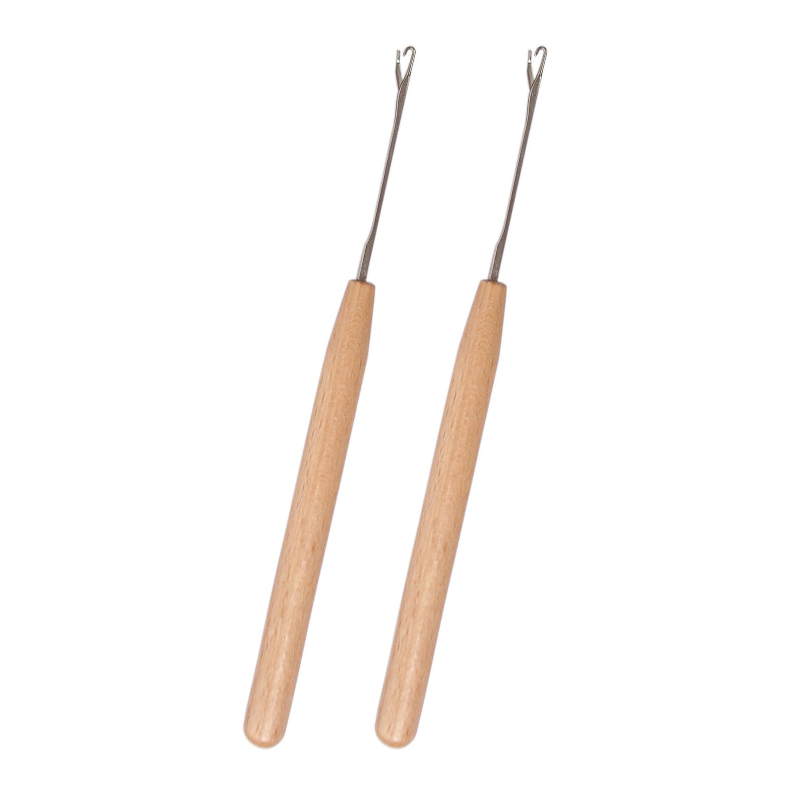 Limtula Professional Sewing Hook Tool with Wooden Ergonomic Handle for Securing Thread Ends in Craft Projects Handicraft Hook for