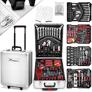 Caisse à Outils Tout-en-Un TRESKO 949 Pièces en Chrome Vanadium