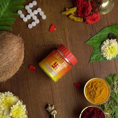 Image of Swastik 100% Pure Camphor Tablets Jar | for Pooja, Hawan & Fragrance | Multipurpose Use in Home, Office & Temple 50 Grams (Pack of 1)