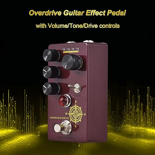 Jemora Overdrive Pédale d’effet Guitare 4 Commutateur de Mode et Commandes de Volume/Tone/Drive Processeur d’Effet Compact Portable Digital Overdrive Guitar Effect Processor pour Guitare - Les Beatles, Paul McCartney, John Lennon, RIngo Starr, George Harrison Jemora Overdrive Pédale d'effet Guitare 4 Commutateur de Mode et Commandes de Volume/Tone/Drive Processeur d'Effet Compact Portable Digital Overdrive Guitar Effect Processor pour Guitare – Image 6
