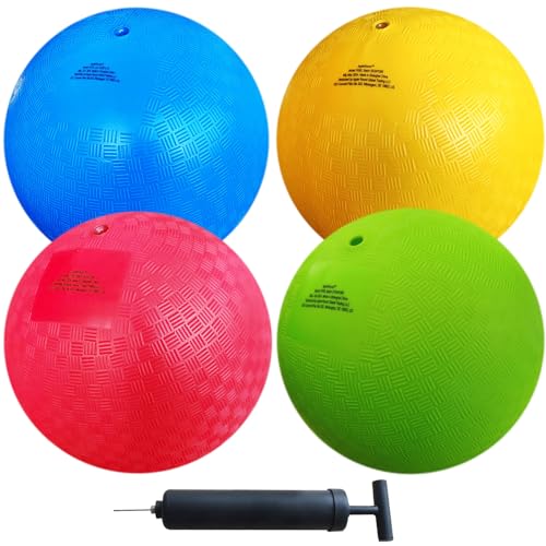 AppleRound 8.5-inch Dodgeball Playground Balls, Pack of 4...