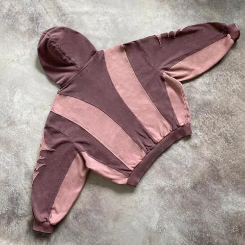 American street Y2K collage sweater new trend men and women with loose Fashion Hoodies2