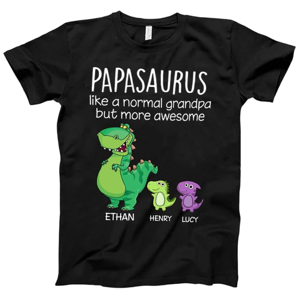 Personalized Shirt for Dad Shirt with Kids Gifts for Dad Papa Shirts Fathers Day Birthday Gifts Gifts for