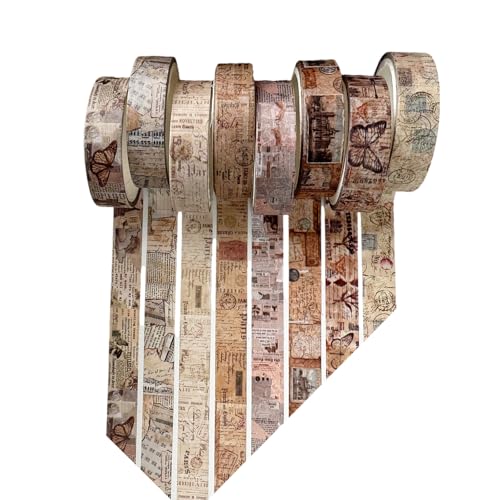 8 個美的マスキングテープスクラップブッキング背景ヴィンテージ装飾ノートブックジャーナル額縁レトロマスキングテープ