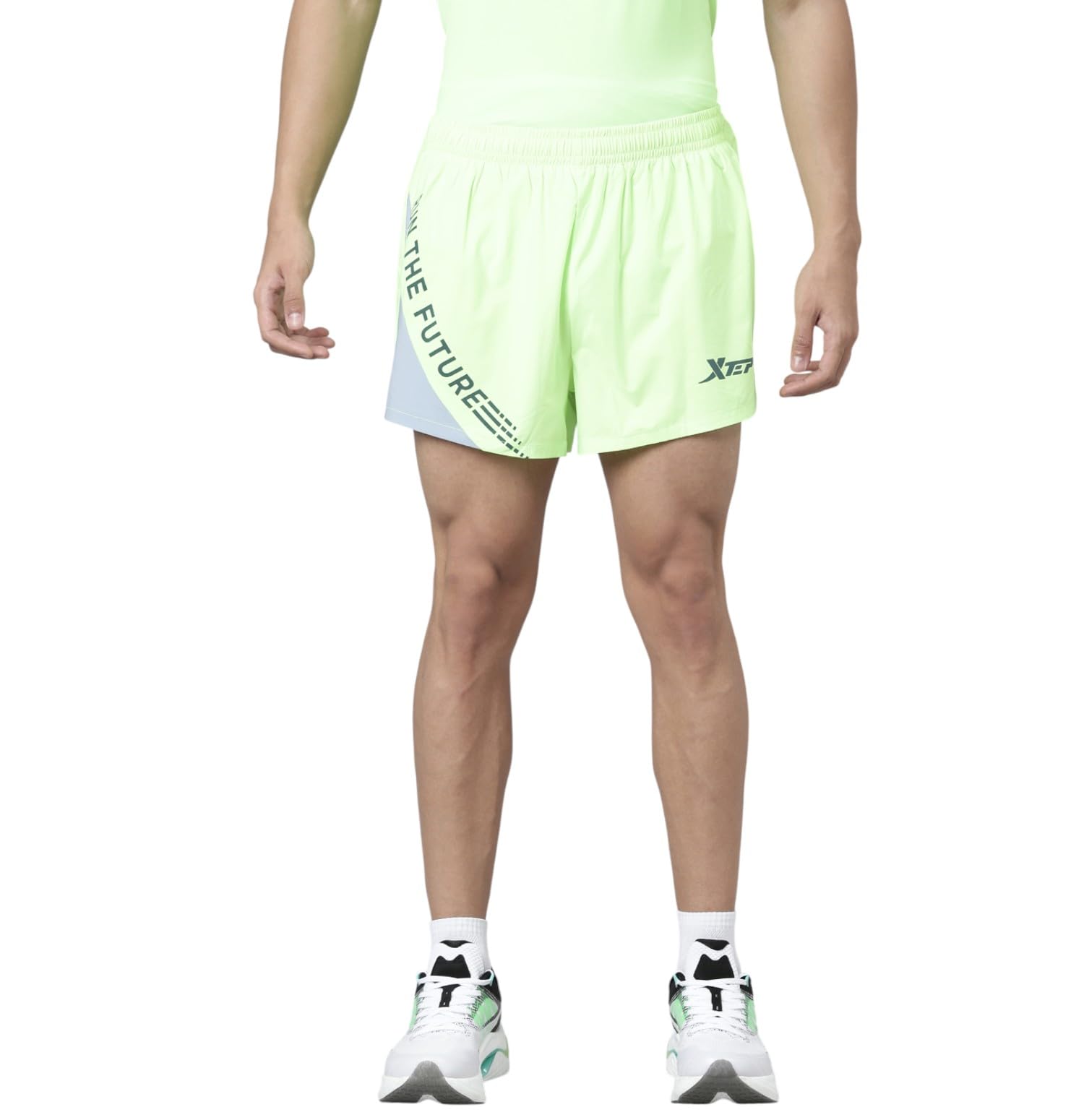 XTEP Men's Lightweight Gym Shorts, Sports Shorts with Slit Design for unrestricted Movement, Outdoor Quick Dry Summer Running Shorts-picture-14