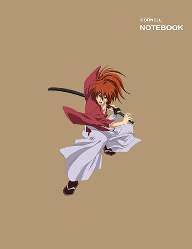 Notebook Rurouni Kenshin Wandering Samurai Notes cornell, 8.5 inch x 11 inch, 110 Pages.