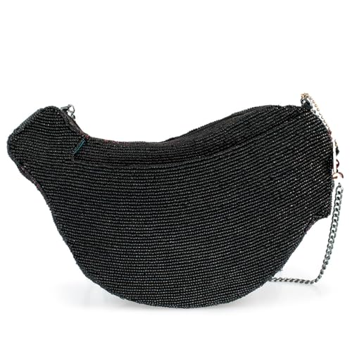 Mary Frances Lustrous Wings Beaded Crossbody Handbag Bird-Shaped Novelty Evening Purse, Multicolor2