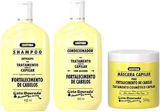 KIT SH COND E MÁSC GOTA DOURADA FORTALECIMENTO 500G
