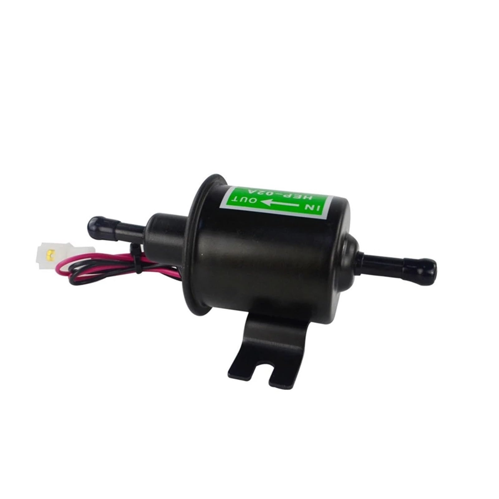 Bomba Combustible Eléctrica Universal 12 V para Trabajo Pesado Metal Sólido En Línea para Gasolina Bomba Transferencia Gasolina 12 V HEP-02A Bomba De Combustible