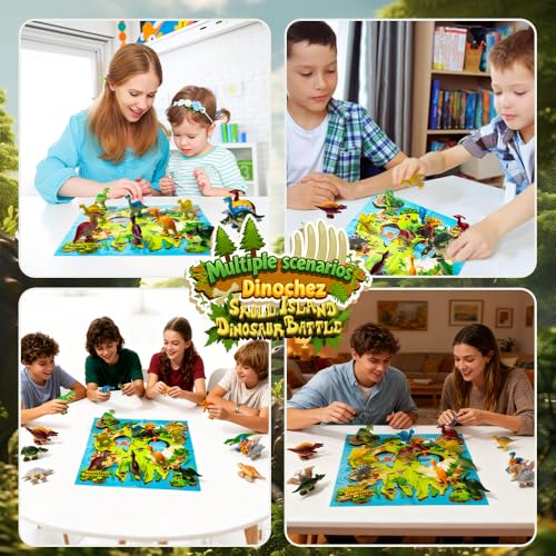 Juego Magnético con 20 Figuras de Dinosaurios de Silicona miniatura 2