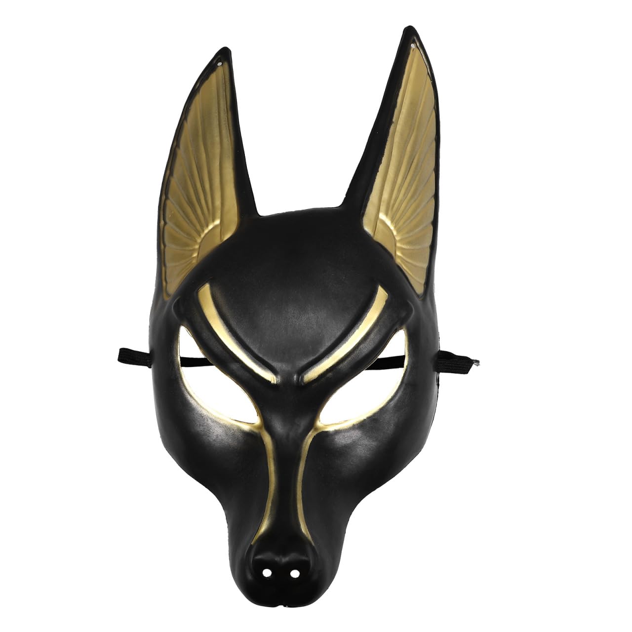 Cabilock Retro Anubis Egyptian Mask, Unique Egyptian God Costume Mask Halloween Cosplay Party Stage Performances Decor for Adults Boys Girls