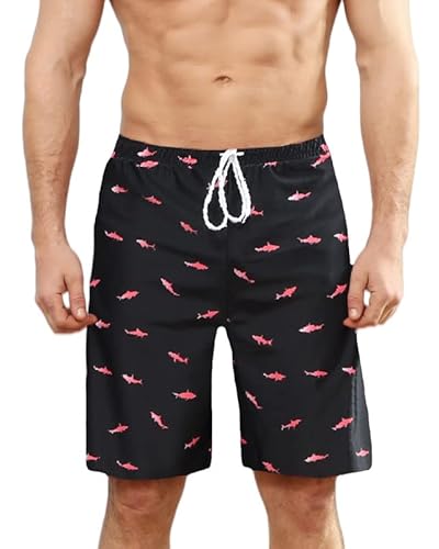 Kouric Bañadores Dad Bañadores Hombres Pantalones Largo Hombre Deporte para Natación de Secado Rápido Adapto para Las Vacaciones y Playa Surf Corriendo,Tallas S-2XL Cover