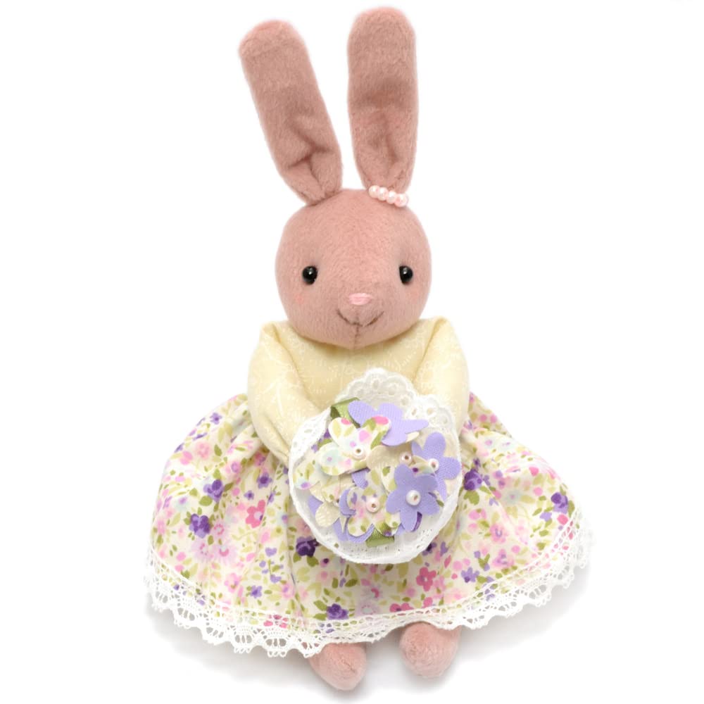 Amazon | 綿付き 手芸キット 小さなぬいぐるみ おすわり花うさぎ