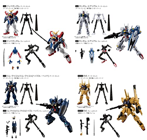 Mobile Suit Gundam G Frame FA 04 set completo 8 tipos miniatura 2