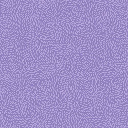 Stitch & Sparkle Cotton 44" Burst Wisteria Color Sewing Fabric by The Yard