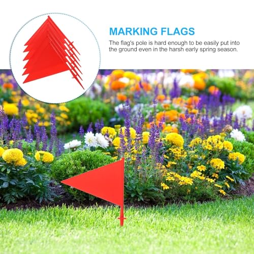 Drapeaux d'irrigation de pelouse SOIMISS avec piquets robustes - 4
