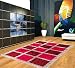 Tapis Salon, Tapis Chambre, Poil Long, Doux, Moderne, Grand Tapis Salon, Lavable en Machine, Tapis Design Salon (140_x_190_cm, Rouge)