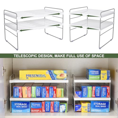 Pantry Organization and Storage for Kitchen - Expandable Kitchen Wrap Box Organizer Rack, Foil Organizer for Cabinet & C - Additional View