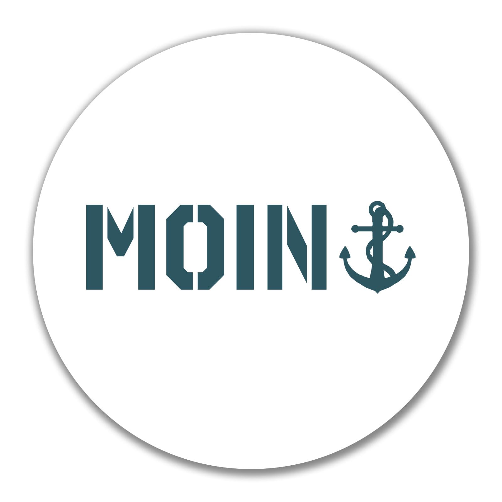 Huuraa Aufkleber Moin Anker Sticker 10cm