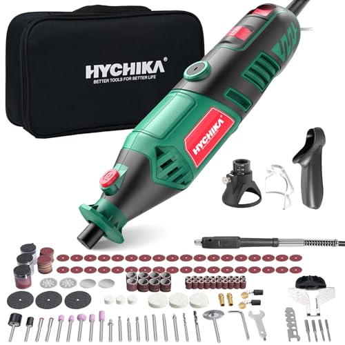 HYCHIKA 8000-35000 RPM Variable Speed Rotary Tool Kit with 179 Pcs Accessories, 180W Power Rotary...