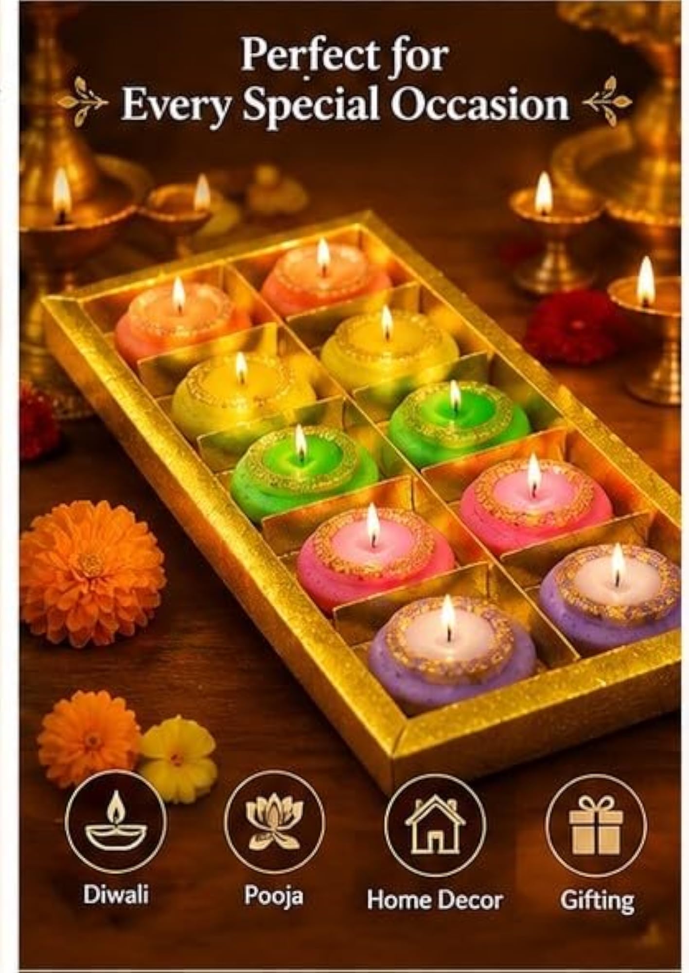 Medium Matki Shape Candle for Diwali & Home Décor