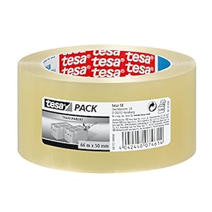 tesapack® Standard PP ruidoso 66m x 50mm transparente