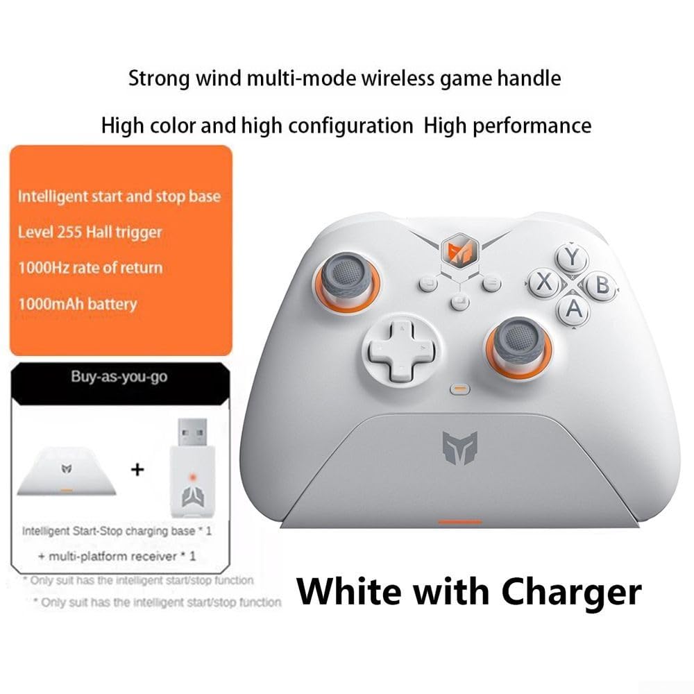 Gamepad wireless, PC e controller Android con connessione a bassa latenza per giochi mobili, design ergonomico controller wireless (nero)