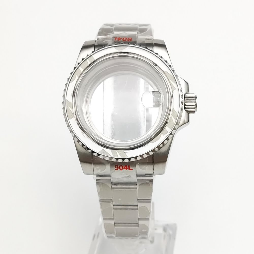 40mm Stal Nierdzewna Koperta Zegarka + Bransoleta, Pasuje dla NH35 NH36 Mechanizm Automatyczny 28,5 Tarcza Zegarek Bezel Korona Mod Kit dla Rolex Submariner